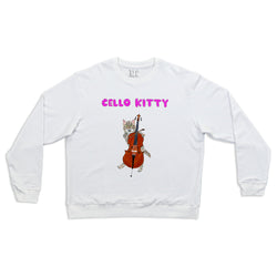 Cello Kitty Men's Crewneck Sweatshirt