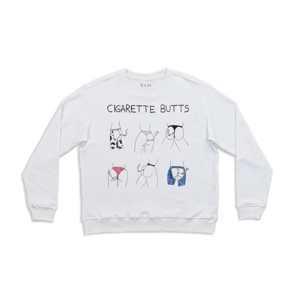 Cigarette Butts Women's Crewneck Sweatshirt