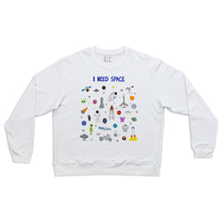 I Need Space Men's Crewneck Sweatshirt