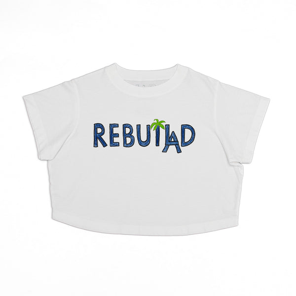 Rebuild LA Women's Crop Boyfriend Tee