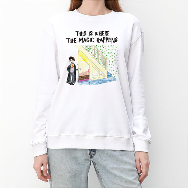 Magic Happens Women's Crewneck Sweatshirt