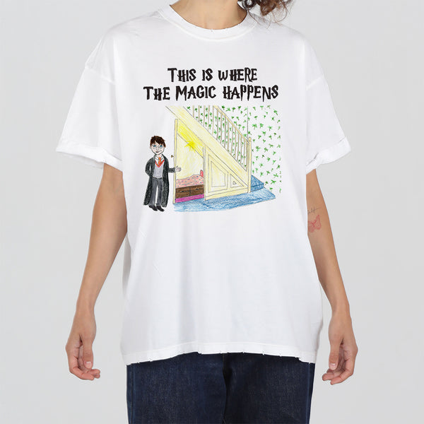 Magic Happens Women's Boyfriend Tee