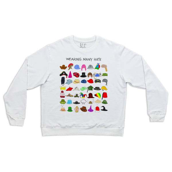 Wearing Many Hats Men's Crewneck Sweatshirt