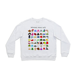 Wearing Many Hats Women's Crewneck Sweatshirt