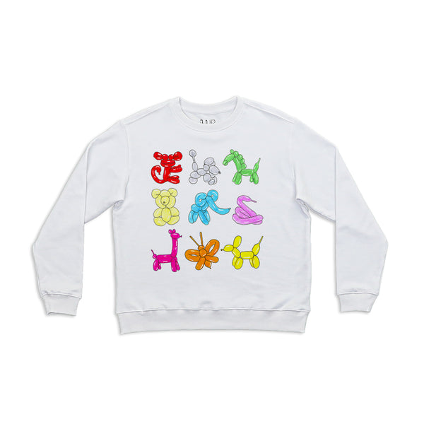 Balloon Animals Women's Crewneck Sweatshirt