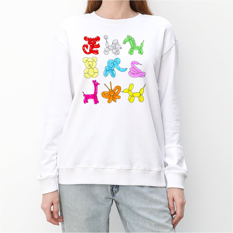 Balloon Animals Women's Crewneck Sweatshirt