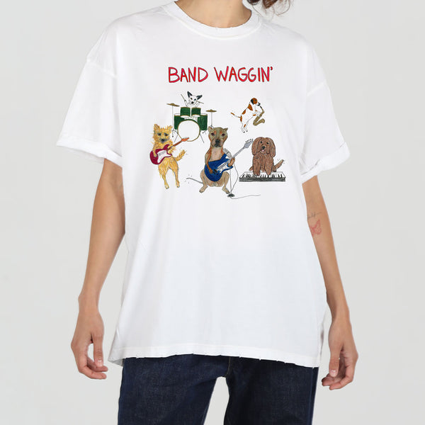 Band Waggin' Women's Boyfriend Tee