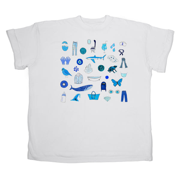 Blue Women's Boyfriend Tee