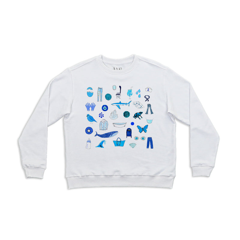 Blue Women's Crewneck Sweatshirt