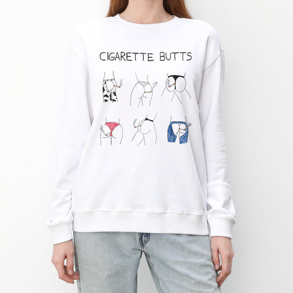 Cigarette Butts Women's Crewneck Sweatshirt