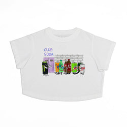 Club Soda Women's Crop Boyfriend Tee