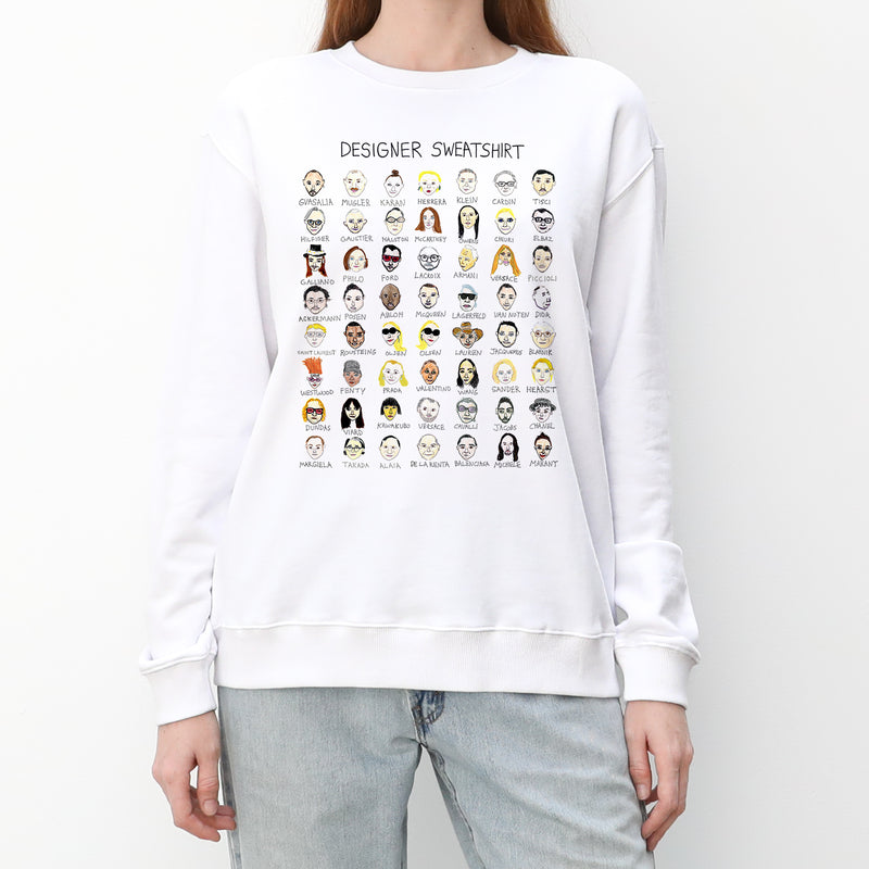 Designer crewneck sweatshirt on sale