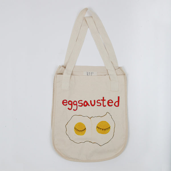 Eggshausted Tote Bag