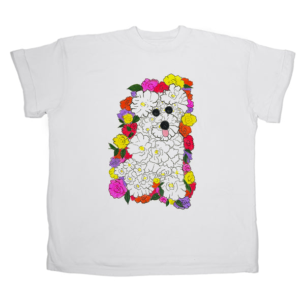 Flower Dog Women's Boyfriend Tee