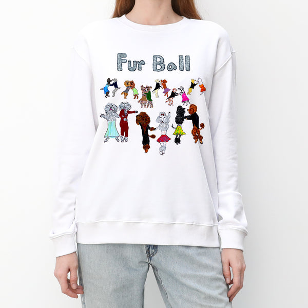 Fur Ball Women's Crewneck Sweatshirt