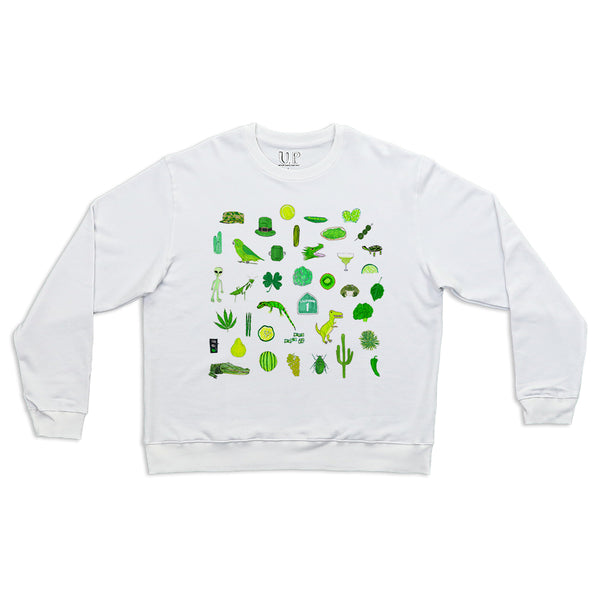 Green Men's Crewneck Sweatshirt