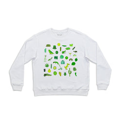 Green Women's Crewneck Sweatshirt