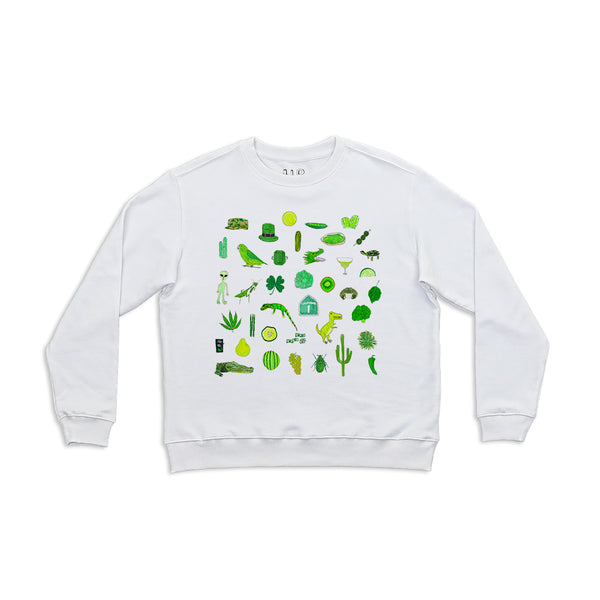 Green Women's Crewneck Sweatshirt