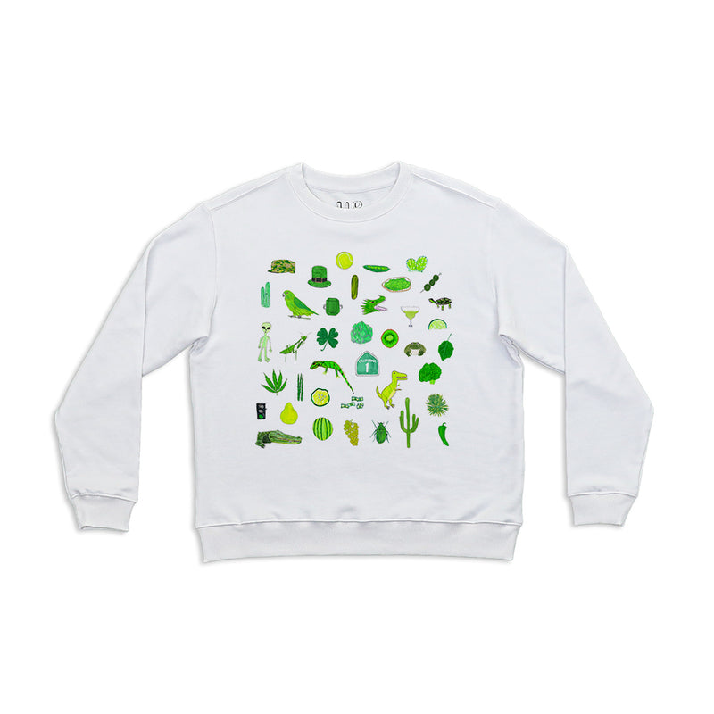 Green Women's Crewneck Sweatshirt