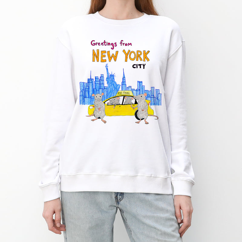 Greetings from New York Women's Crewneck Sweatshirt