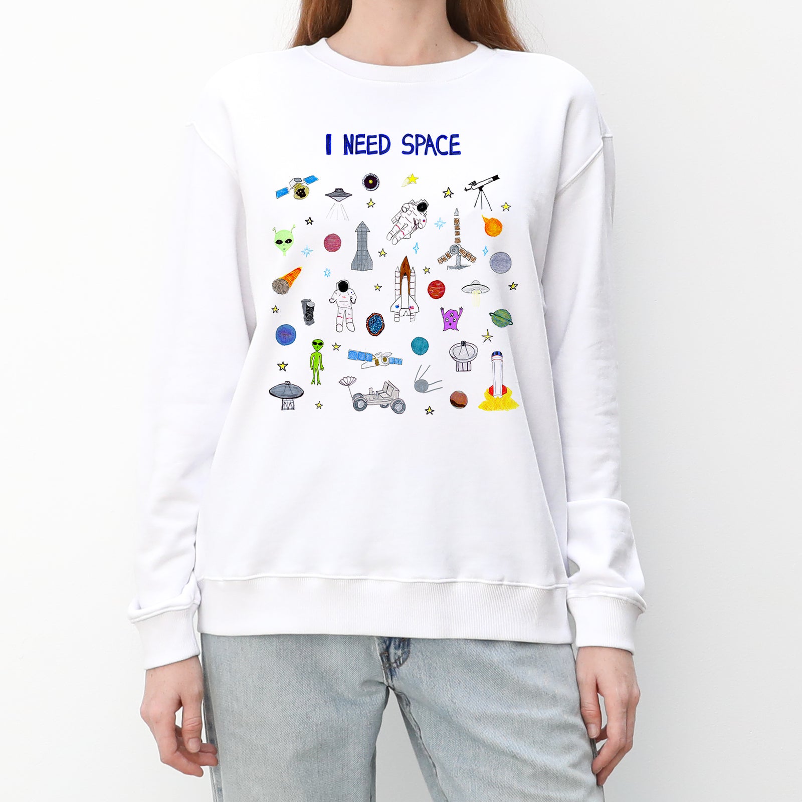 I need space sweatshirt shops