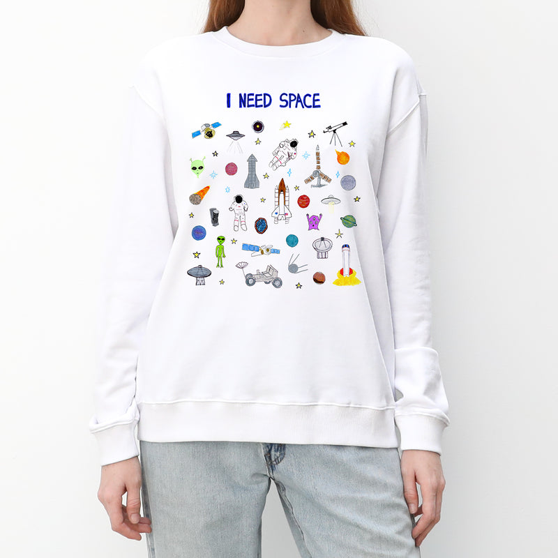 I Need Space Women's Crewneck Sweatshirt