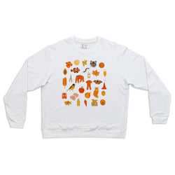 Orange Men's Crewneck Sweatshirt