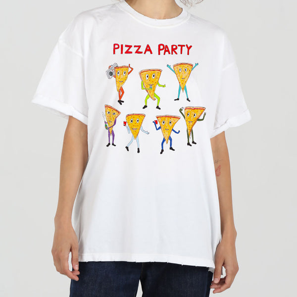 Pizza Party Women's Boyfriend Tee