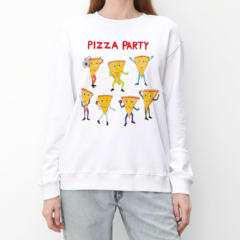 Pizza Party Women's Crewneck Sweatshirt