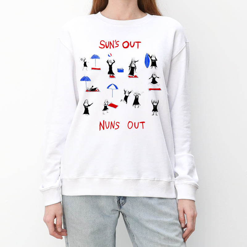 Suns Out Nuns Out Women's Crewneck Sweatshirt