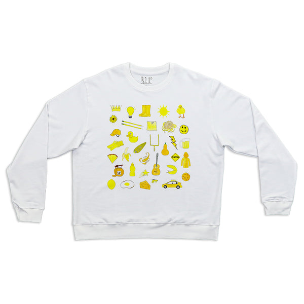 Yellow Men's Crewneck Sweatshirt