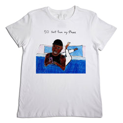 50 Cent From My iPhone Men's White T-Shirt