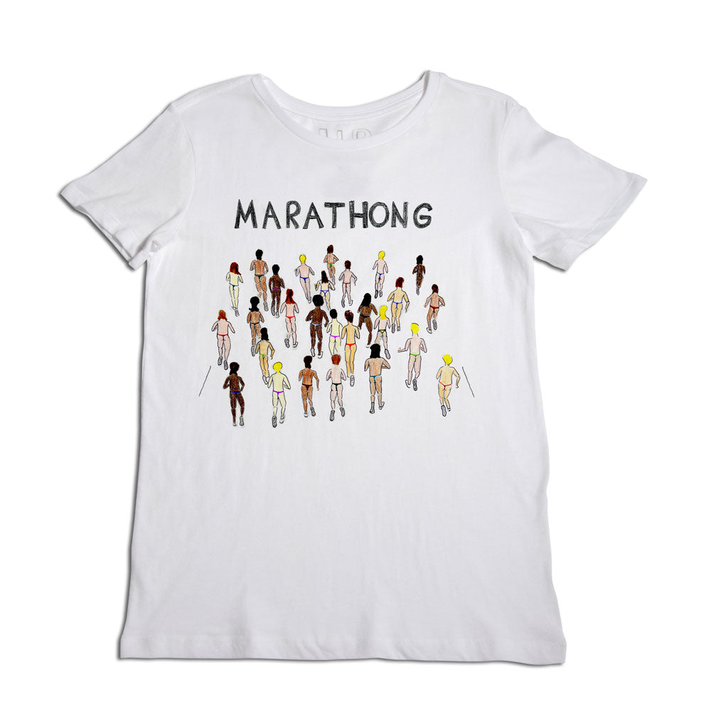 T-Shirt - Women V-neck (customized) • Marathon Globetrotters