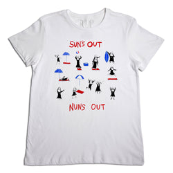 Suns Out Nuns Out Men's White T-Shirt