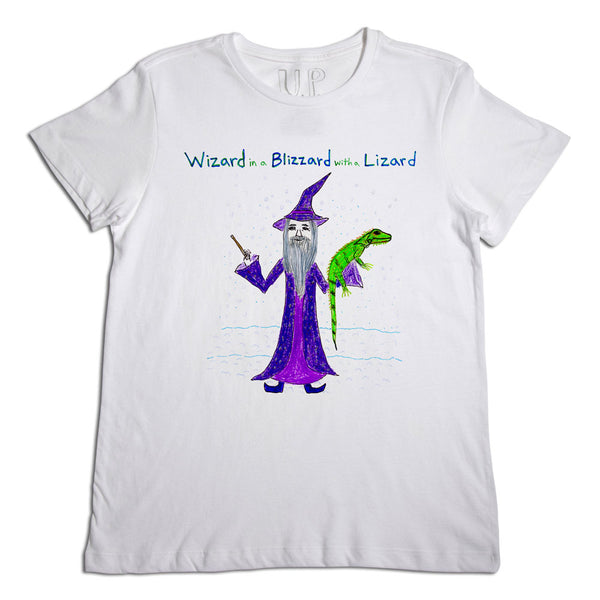 Wizard in a Blizzard with a Lizard Men's T-Shirt