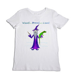 Wizard in a Blizzard with a Lizard Women's T-Shirt