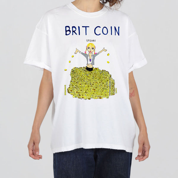 Brit Coin Women's Boyfriend Tee